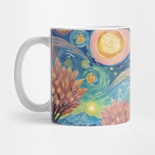 Starry Night Reverie: Van Gogh-Inspired Landscape Mug